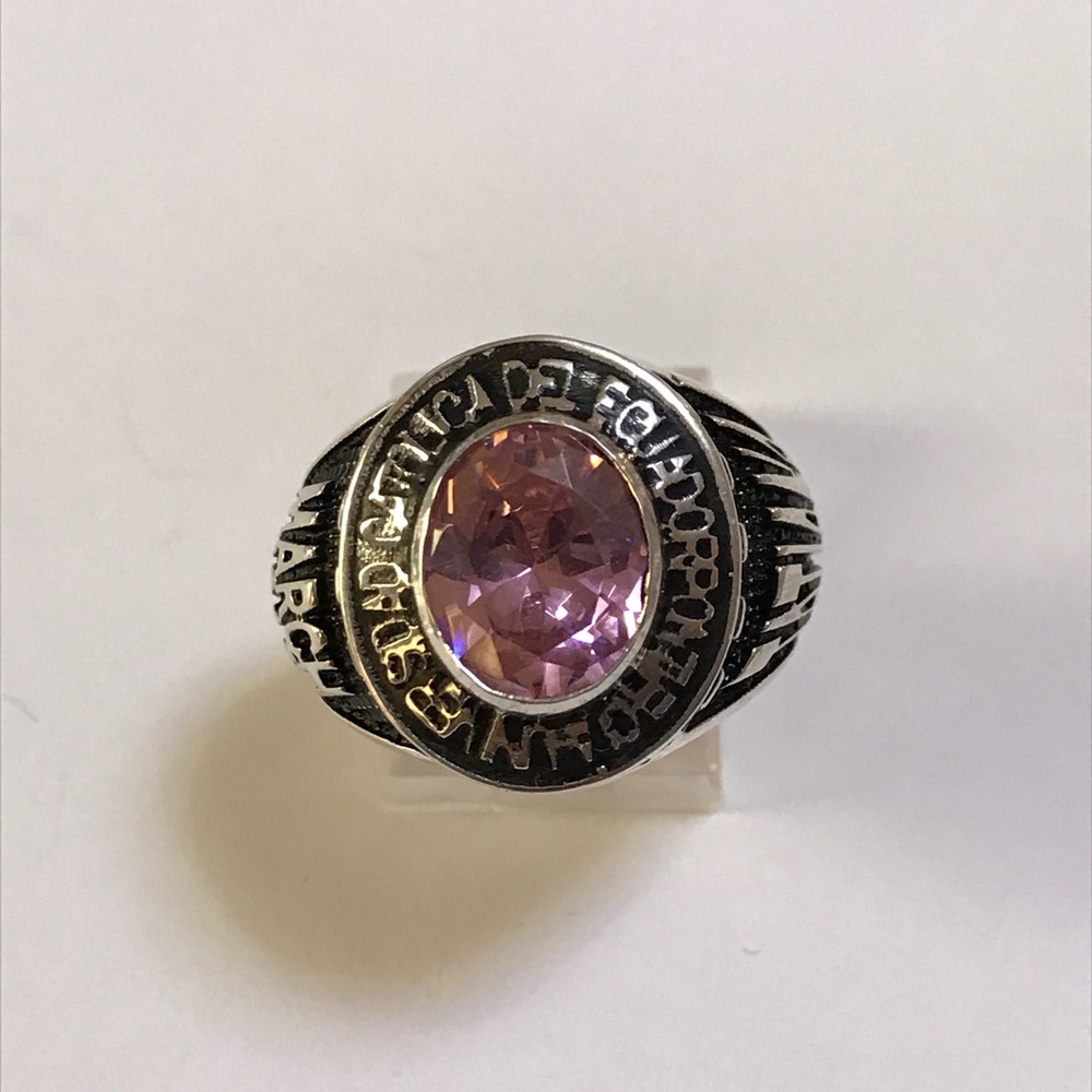 Sterling silver school ring